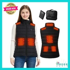Heated Vest Jacket with Battery Pack 8 Heating Zones Slim Fit Winter Warmth